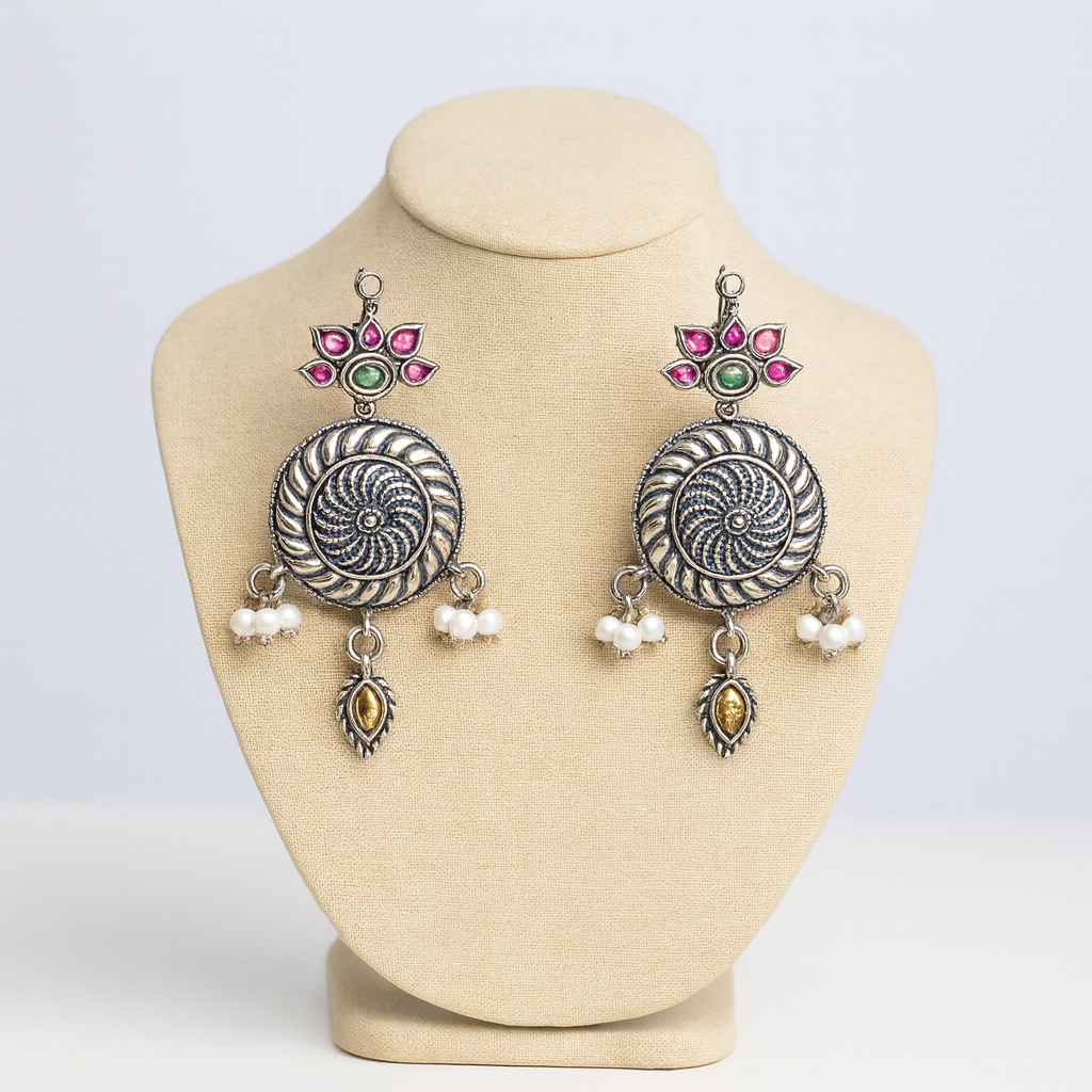 Zevira – Royal Heritage Oxidized Jewelry Set