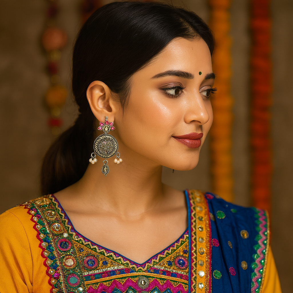 Zevira – Royal Heritage Oxidized Jewelry Set