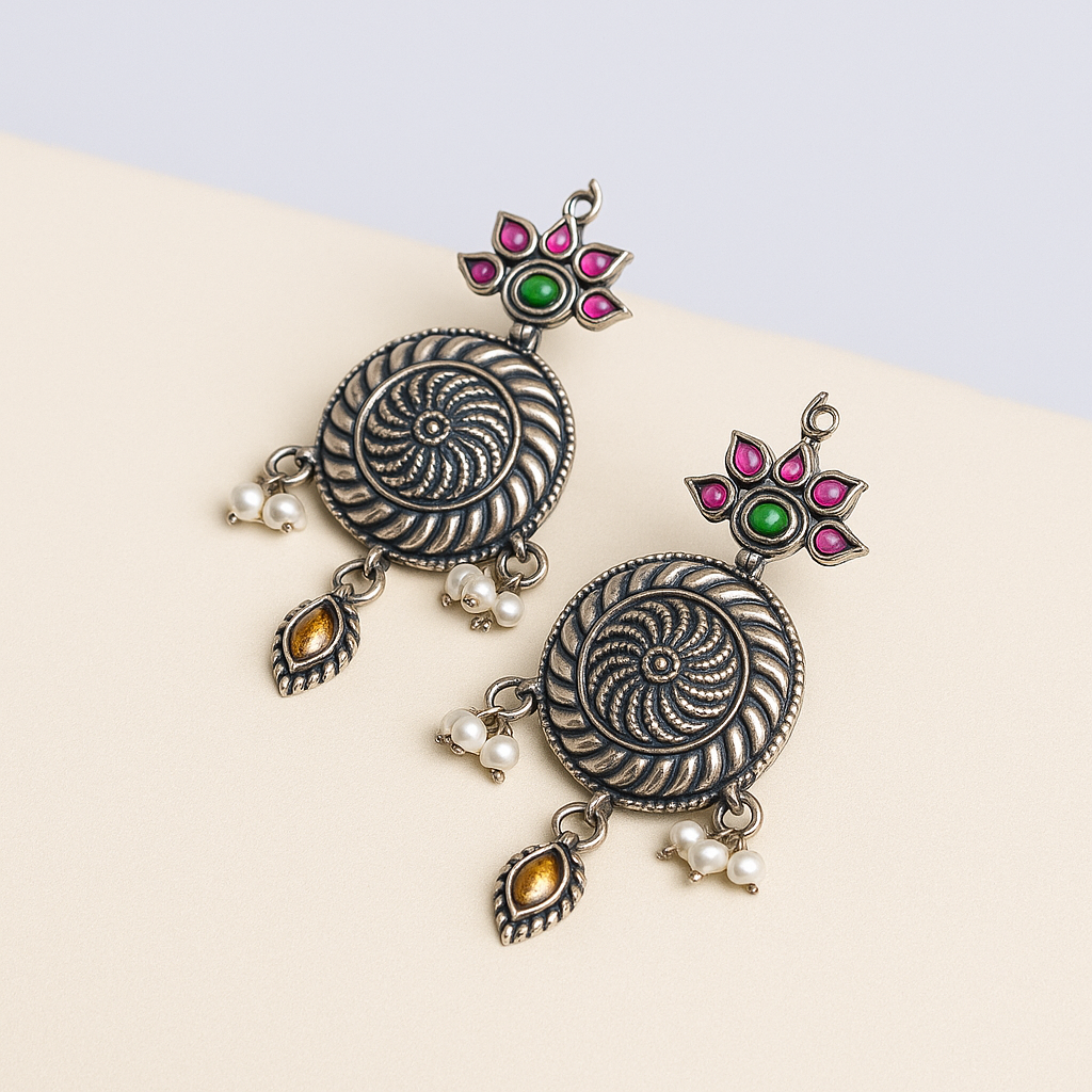 Zevira – Royal Heritage Oxidized Jewelry Set