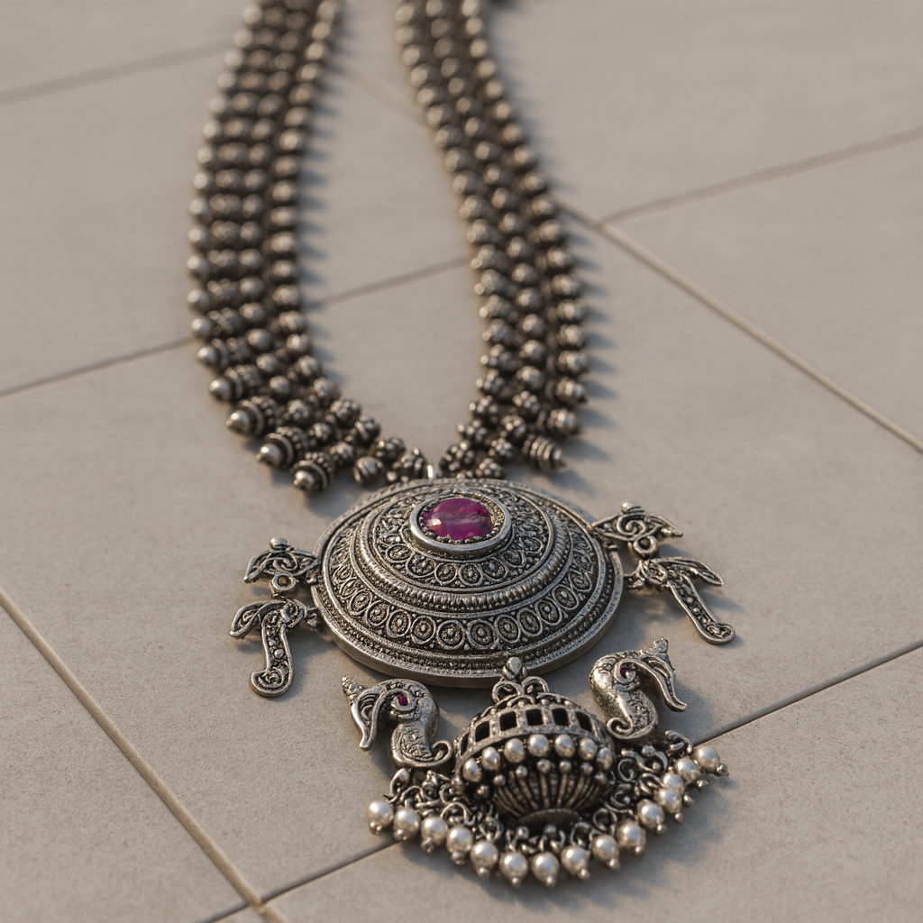 Celebrate Navratri in Style – Zevira Necklace & Earrings Set (Limited Offer)