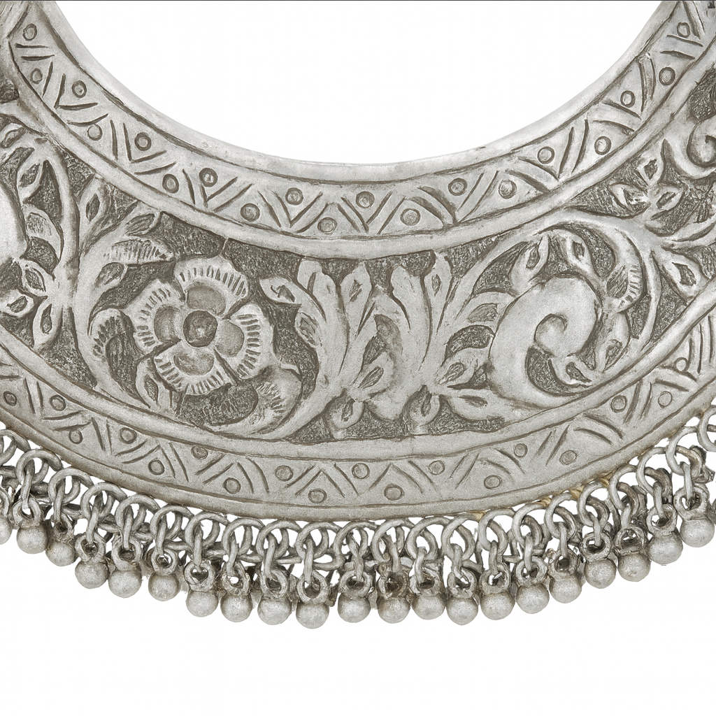 Traditional Oxidised Silver Finish Set – Perfect for Weddings & Festive Looks