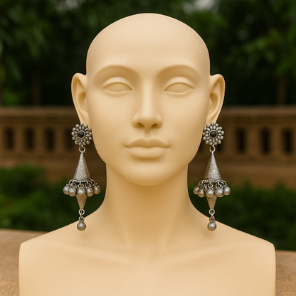 Traditional Oxidised Silver Finish Set – Perfect for Weddings & Festive Looks
