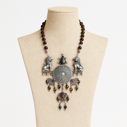 Zevira – Royal Heritage Oxidized Jewelry Set