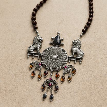 Zevira – Royal Heritage Oxidized Jewelry Set